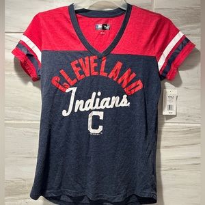 Cleveland Indians Officially Licensed Women’s TShirt By Carl Banks Size L NWT